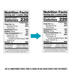 Two Quest Nutrition Cookies with white chocolate macadamia, showing calorie labels of 230 and 220