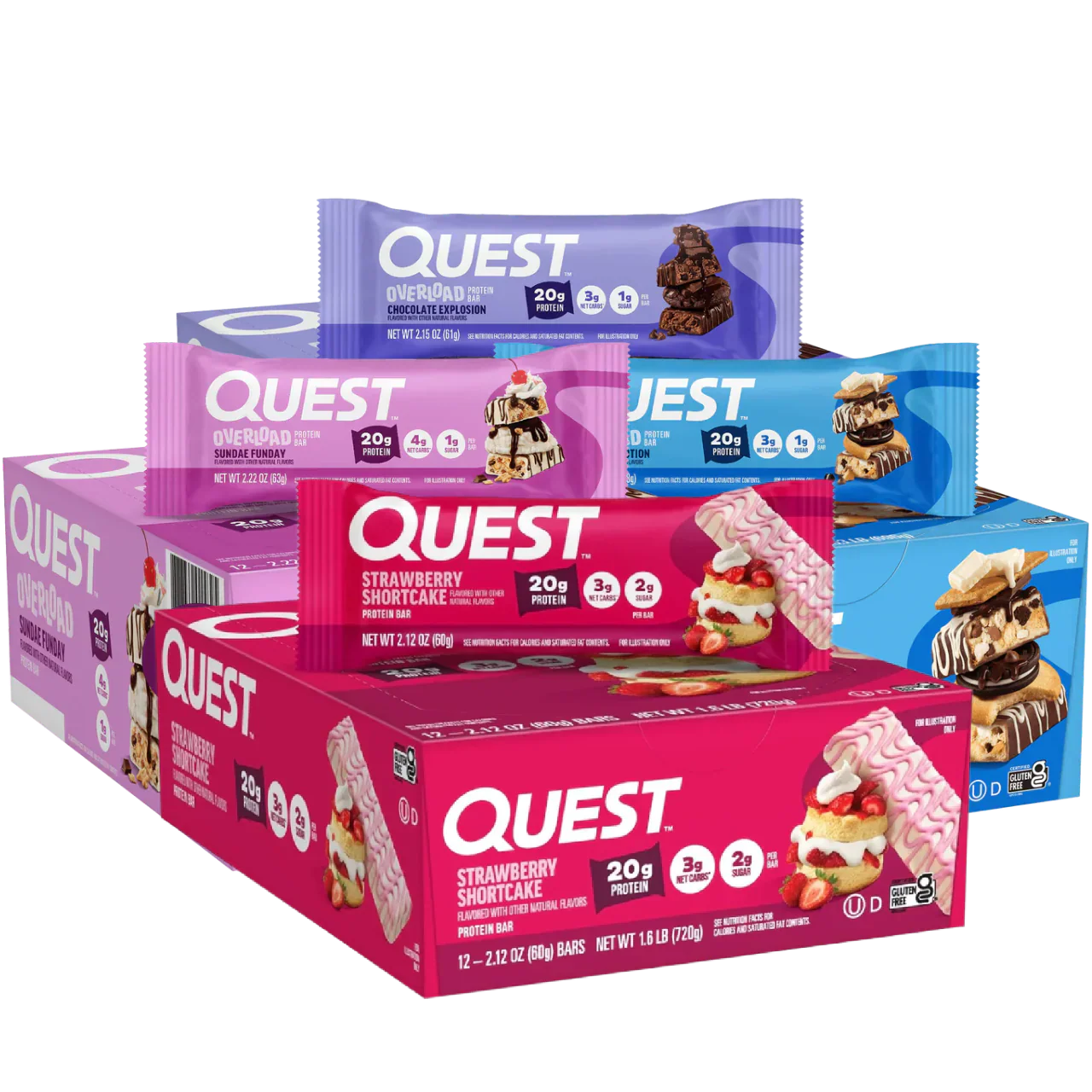 Quest Nutrition Overload Protein Bar - Protein Bars