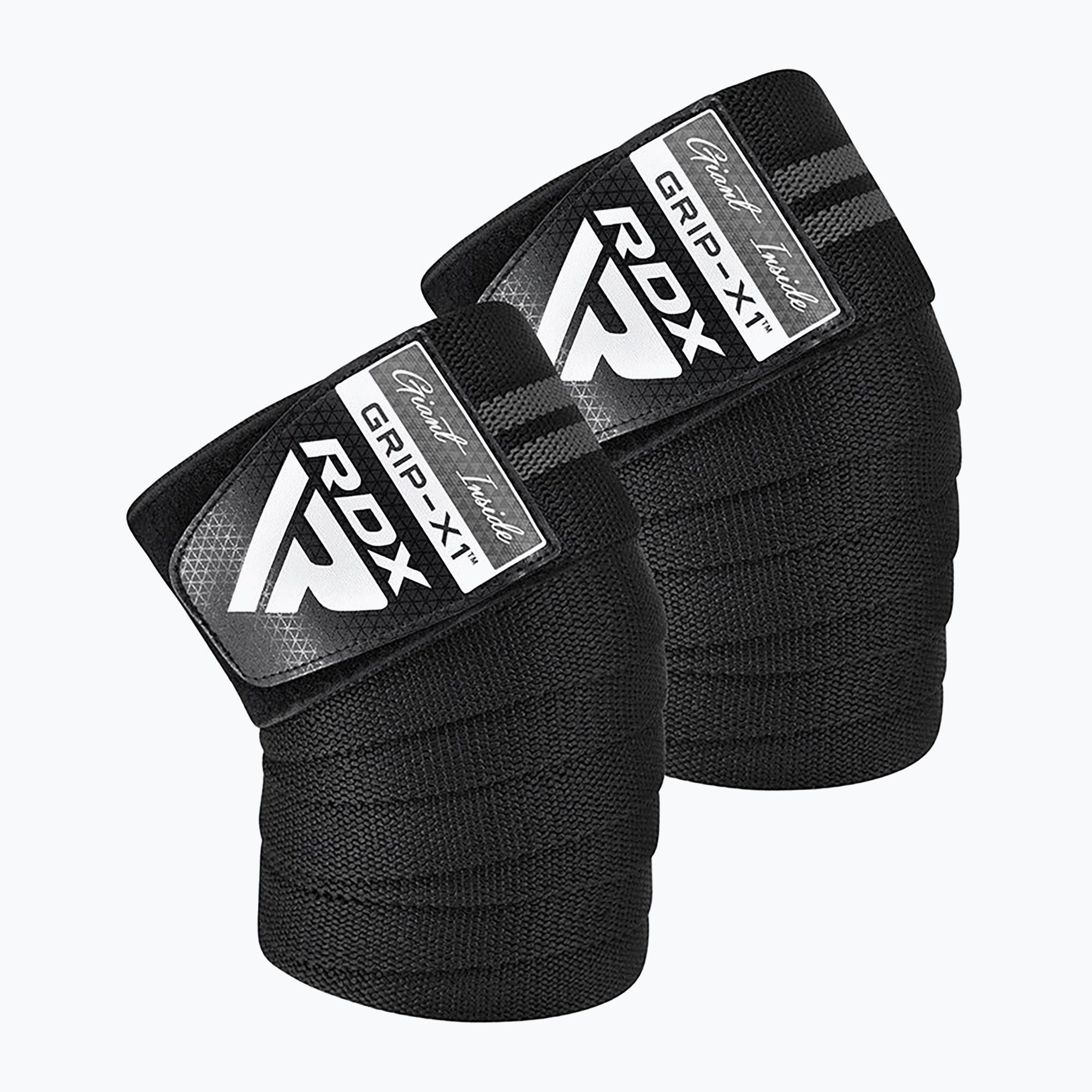 RDX Gym Knee Wrap Black/Grey - MyGymSupplements