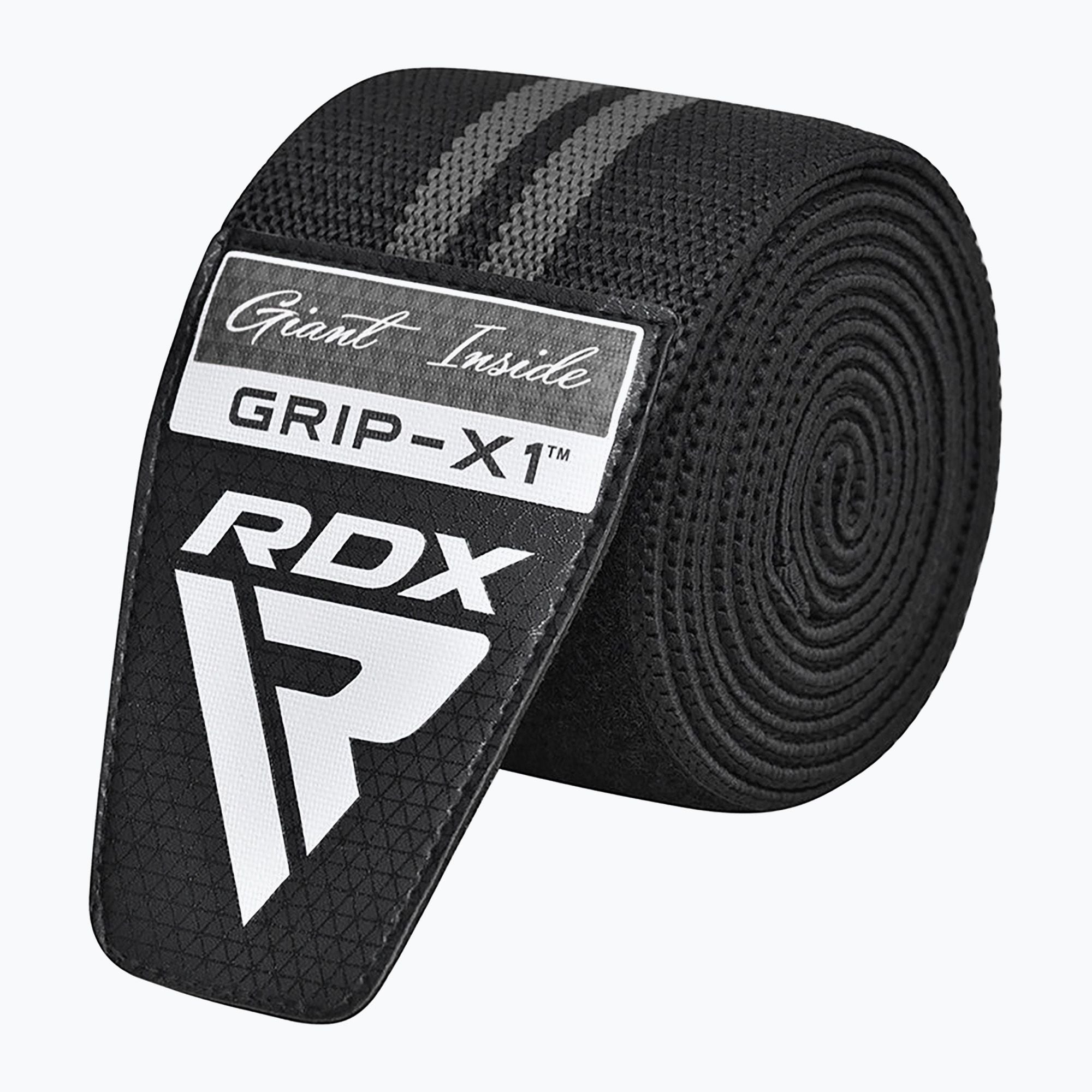 RDX Gym Knee Wrap Black/Grey - MyGymSupplements
