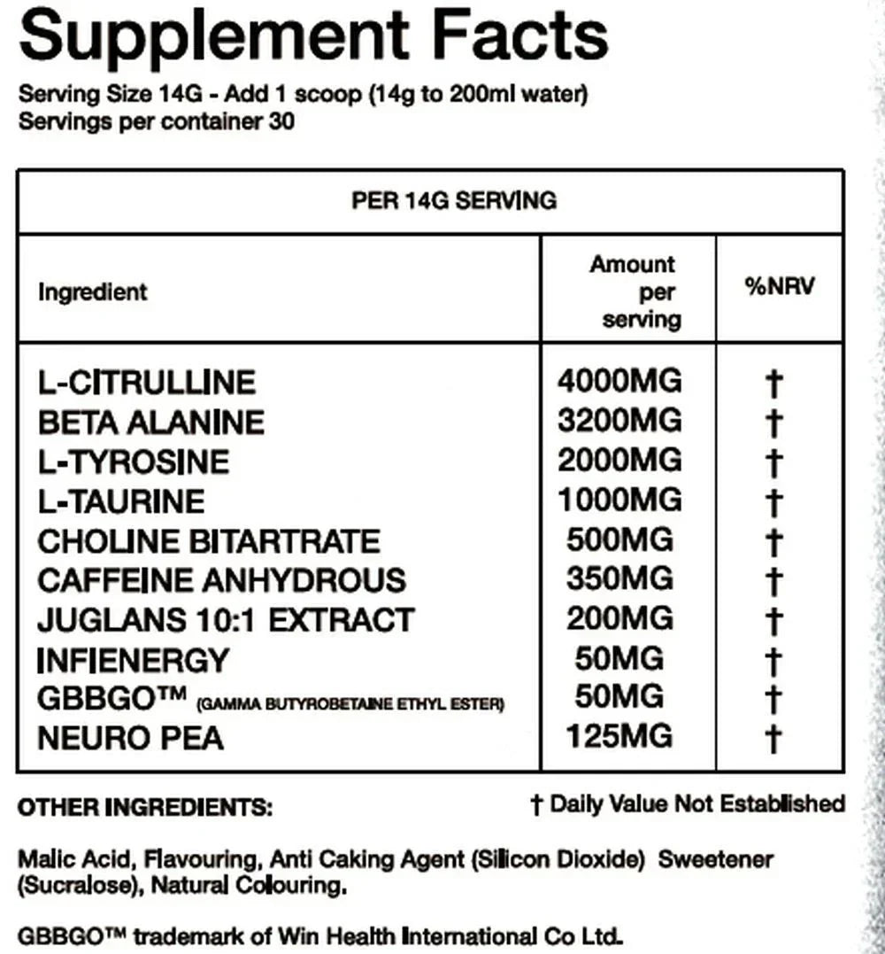 TOP G Top P Pre-Workout - Pre-Workout Powder