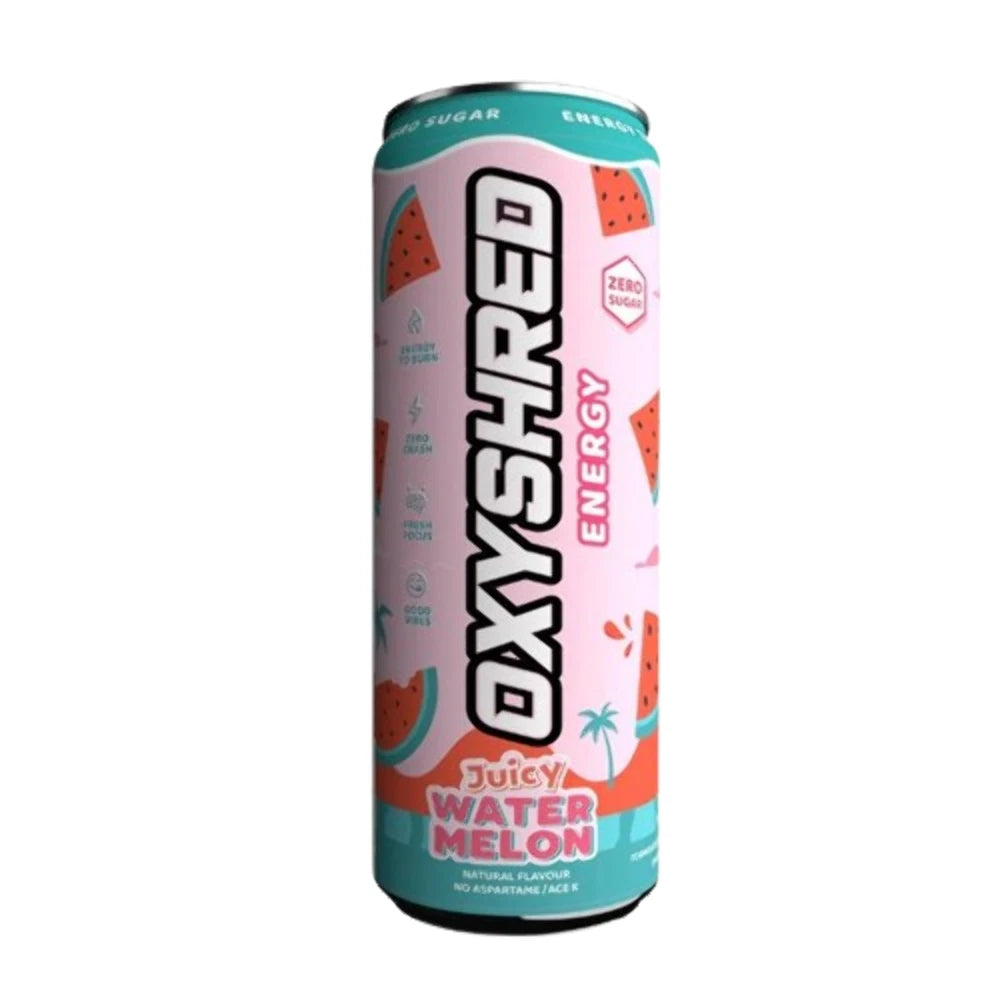 EHP Labs OxyShred Ultra Energy Drink RTD 24x355ml (6x4 Pack) Juicy Watermelon - MyGymSupplements