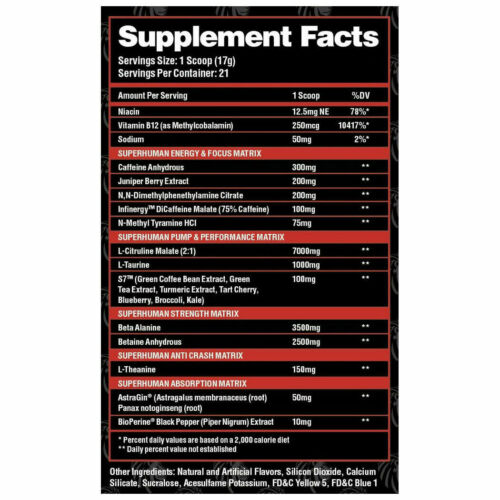 Alpha Lion SuperHuman Supreme - Pre-Workout Powder