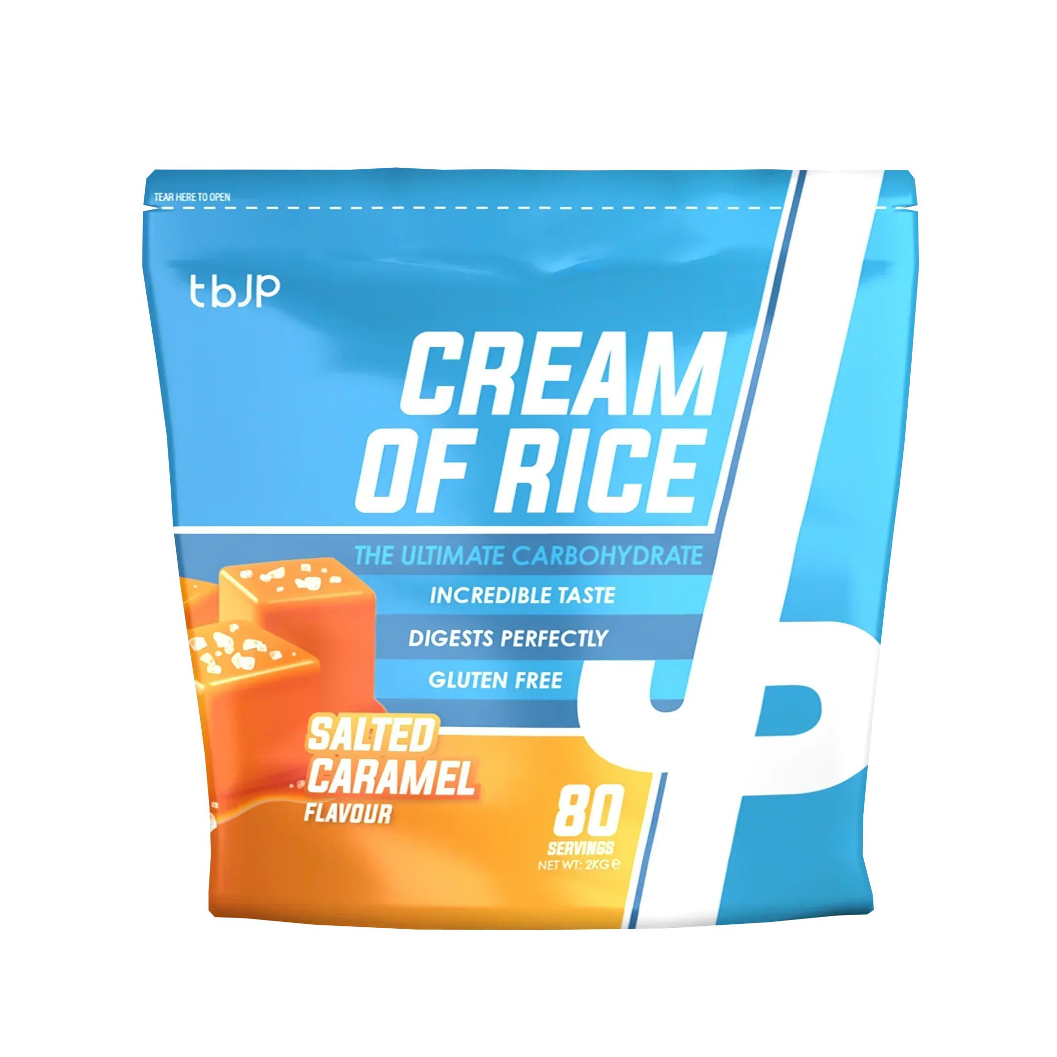 Trained By JP Cream Of Rice - 2kg / Salted Caramel - Cream of Rice Powder