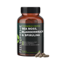 Feel Supreme Seamoss with Bladderwrack and Spirulina | Detox Blend - 90 Veg Caps - Detox Support Capsules