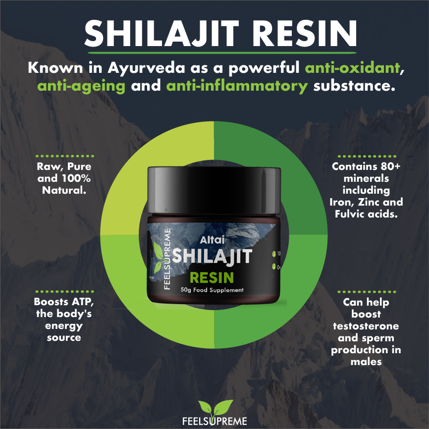 Feel Supreme Altai Shilajit Resin - 50g - Shilajit Resin