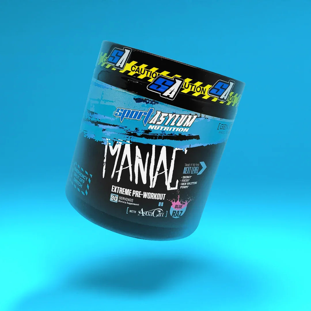 Sport Asylum Maniac - 360g / Blueberry Popsicle - Pre-Workout Powder