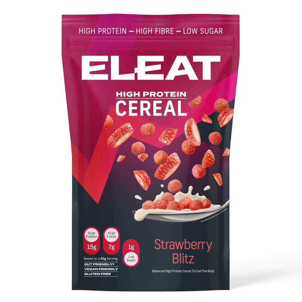 Eleat Balanced High Protein Cereal - 250g / Strawberry - Protein Cereal