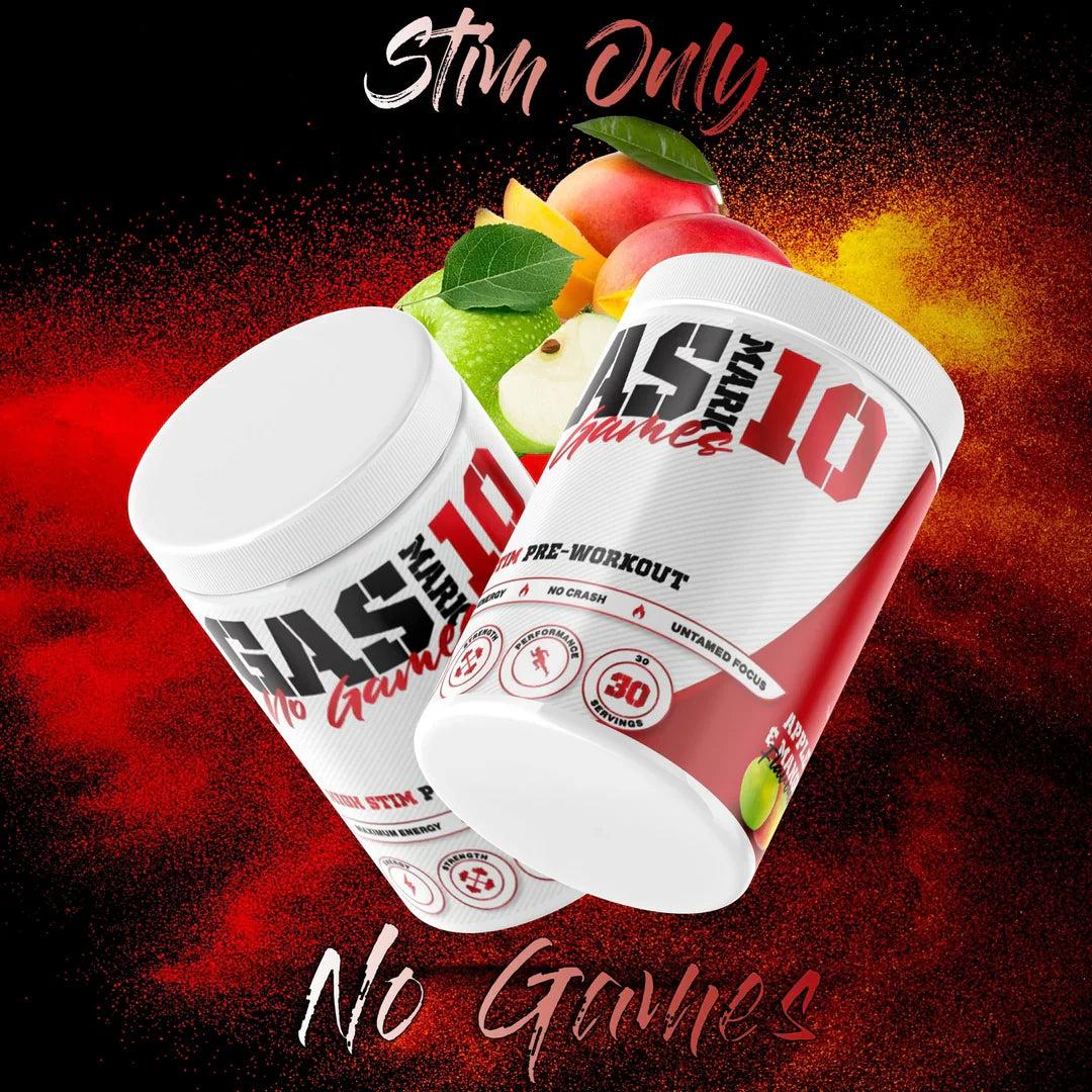 Gas Mark 10 No Games - 330g / Apple Mango - Pre-Workout