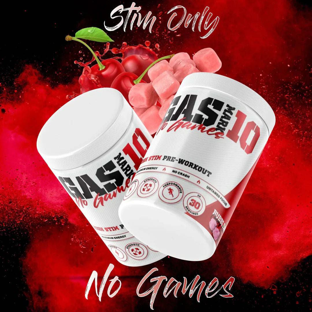 Gas Mark 10 No Games - 330g / Bubblegum Cherry - Pre-Workout