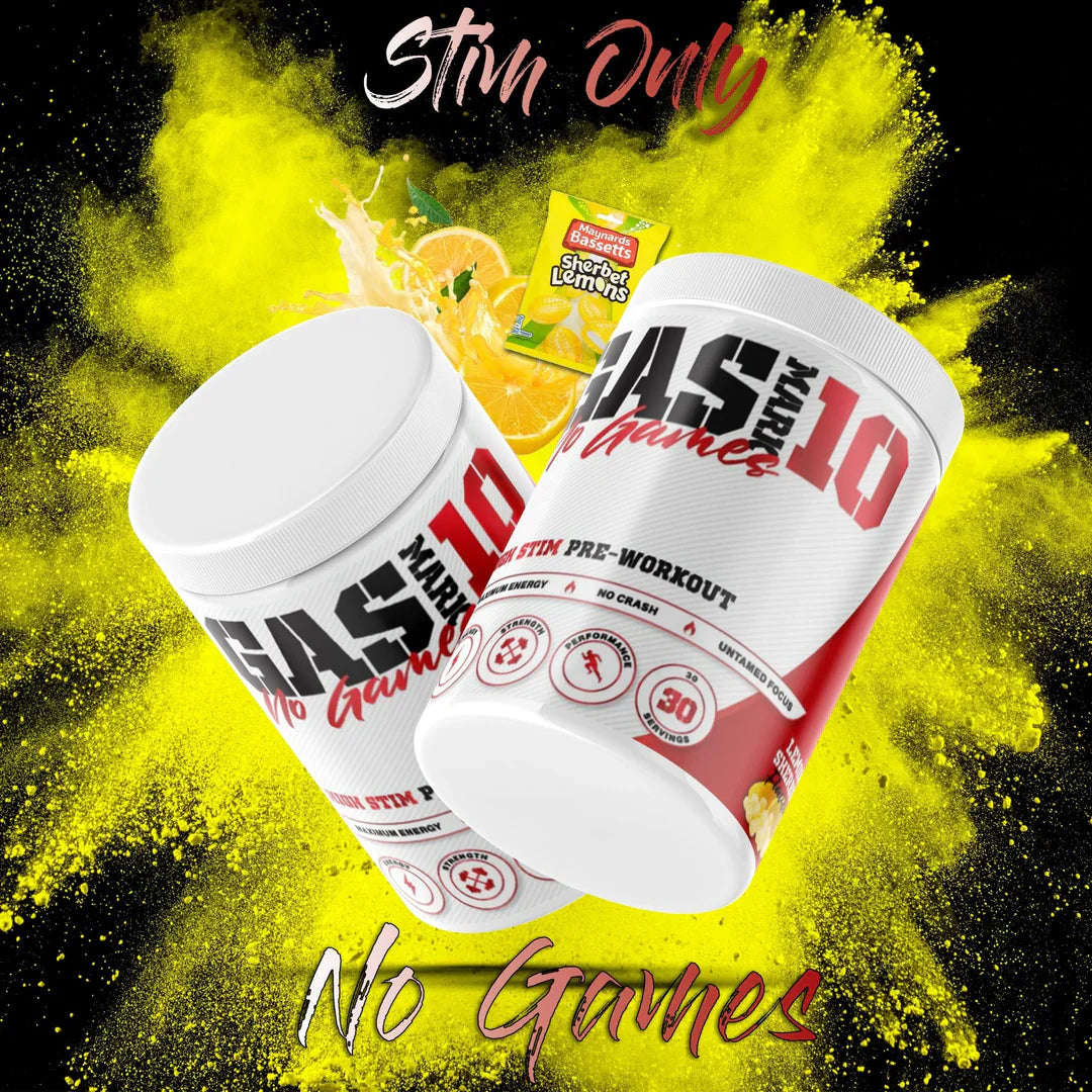 Gas Mark 10 No Games - 330g / Lemon Sherbet - Pre-Workout