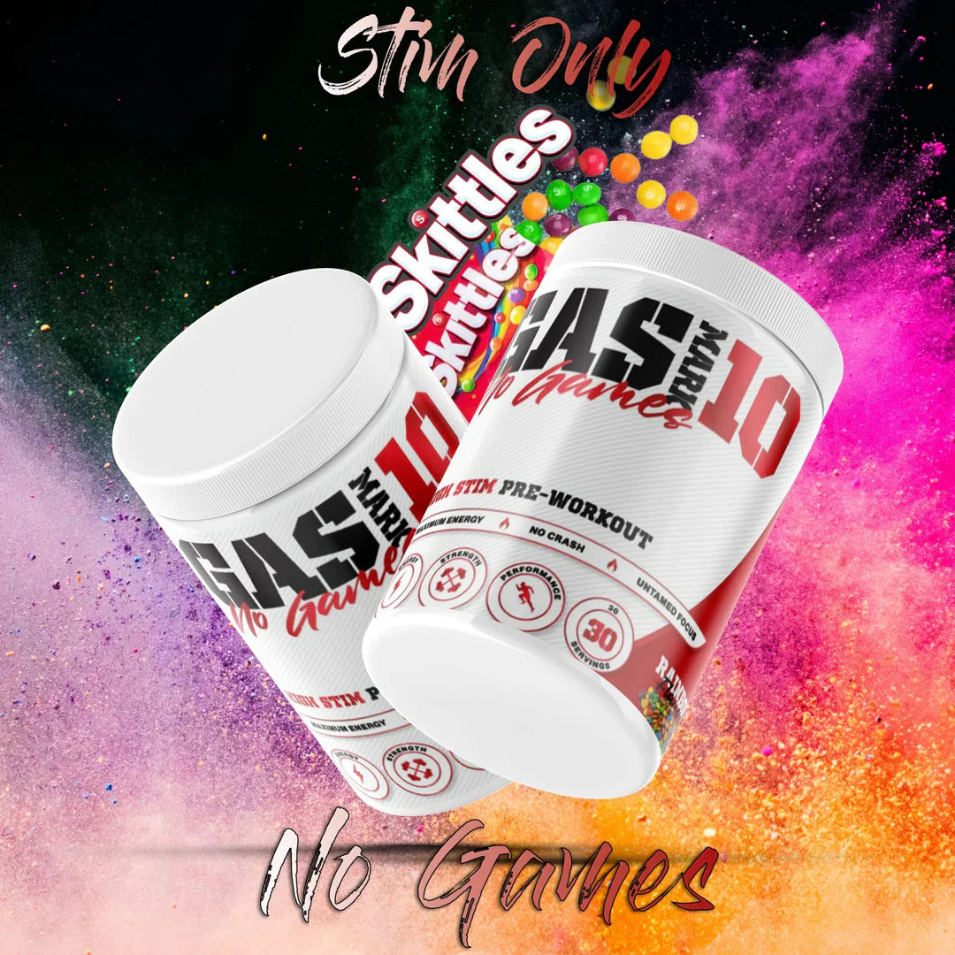 Gas Mark 10 No Games - 330g / Rainbow Skittles - Pre-Workout