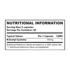 Strom Sports NAC (N-Acetyl Cysteine) - MyGymSupplements