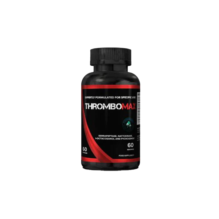 Black Strom Sports ThromboMax bottle with 60 capsules for athletic performance support
