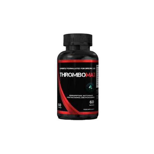 Black Strom Sports ThromboMax bottle with 60 capsules for athletic performance support