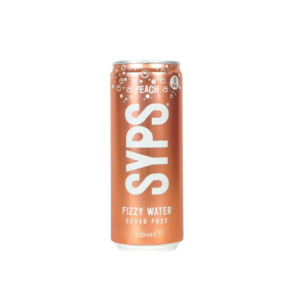 SYPS Fizzy Water - 12x330ml / Peach - Hydration Ready-To-Drinks