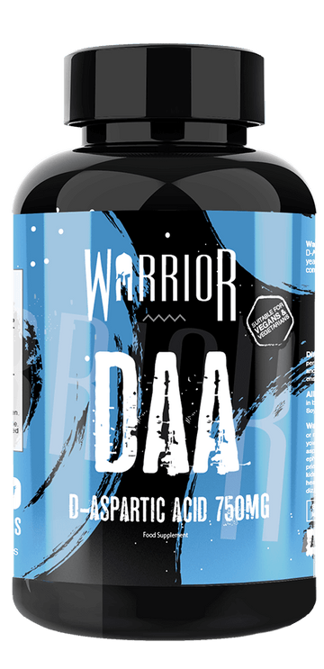 Warrior DAA - 120 Caps - D-Aspartic Acid Capsules