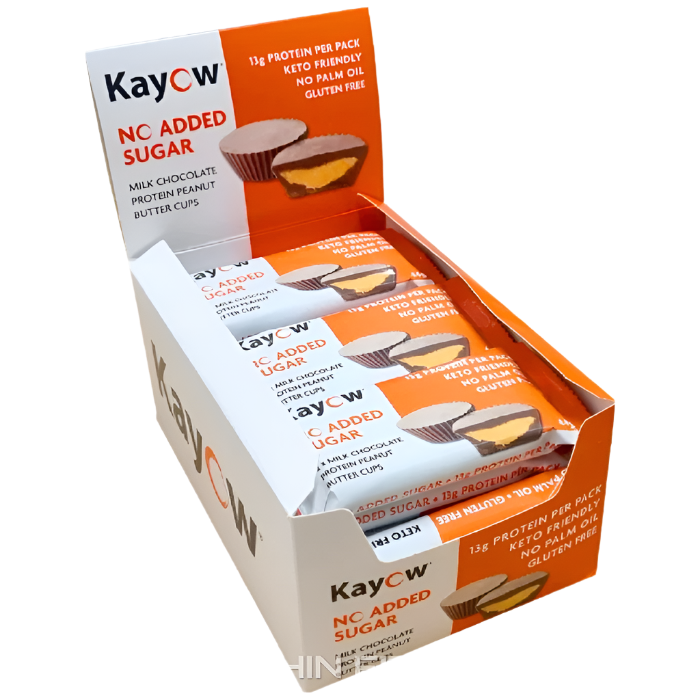 Kayow Nutrition Peanut Butter Cups with 13g protein gluten free no added sugar