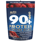 NutriSport 90 + Protein 4 Phase Blend - 1Kg / Raspberry - Protein Blend Powder (Whey Protein Concentrate Whey Protein