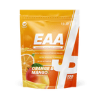 Orange and mango flavored Trained By JP EAA supplement for essential nutrients and complete amino