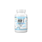 White and light blue Peak Hydration supplement bottle for elevating ATP with essential electrolytes