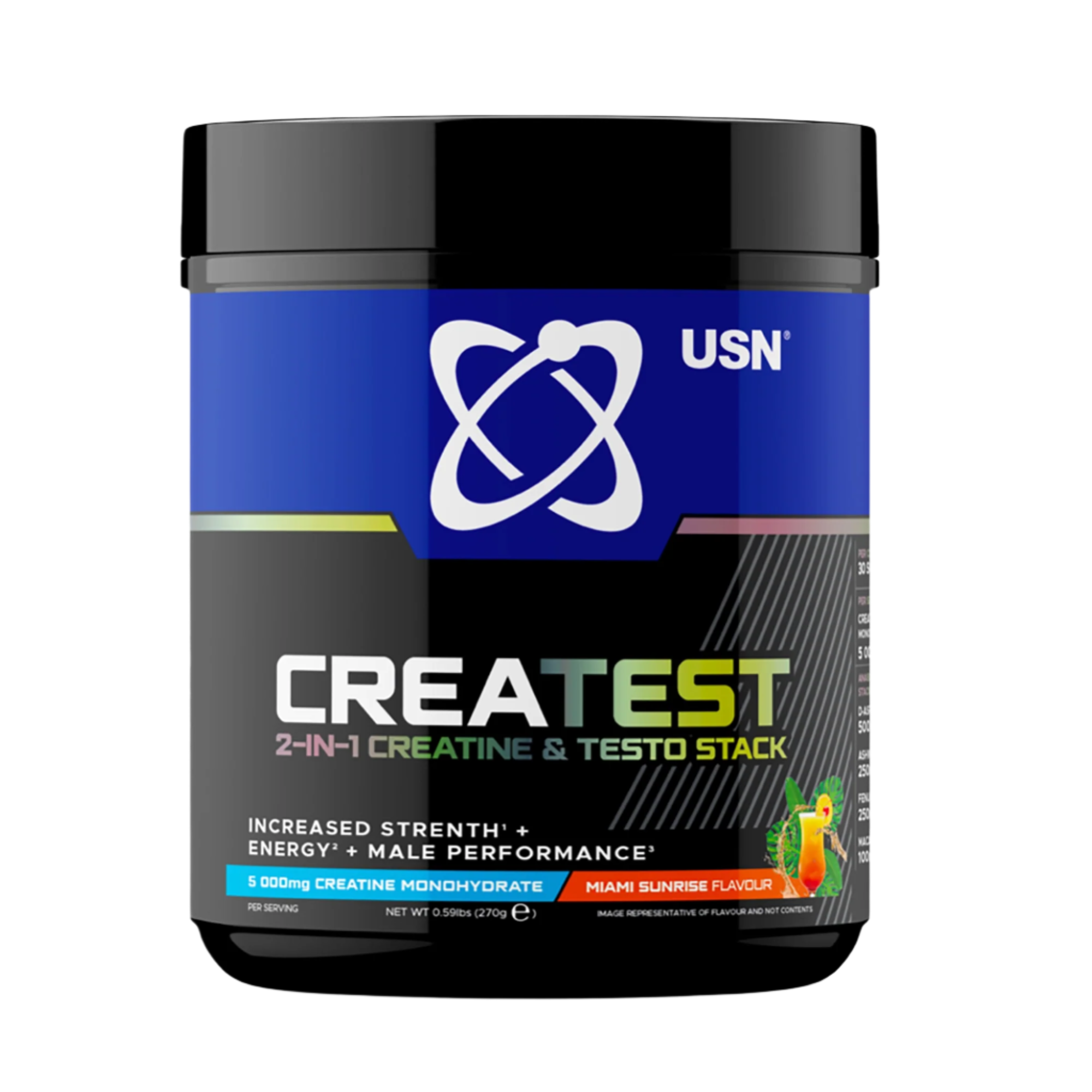 USN Createst - 270g / Miami Sunrise - Testosterone Boosters