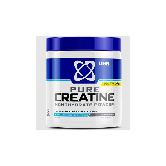 USN Creatine Monohydrate - 230g / Unflavoured - Creatine Powder