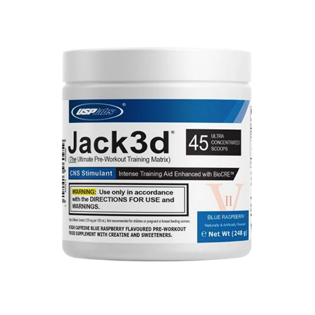 USP Labs Jack3d Advanced - 248g / Blue Raspberry - Pre-Workout Powder