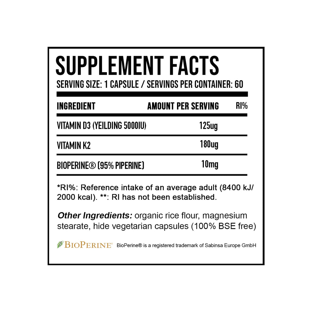 DNA Sports Vitamin D3 & K2 - MyGymSupplements