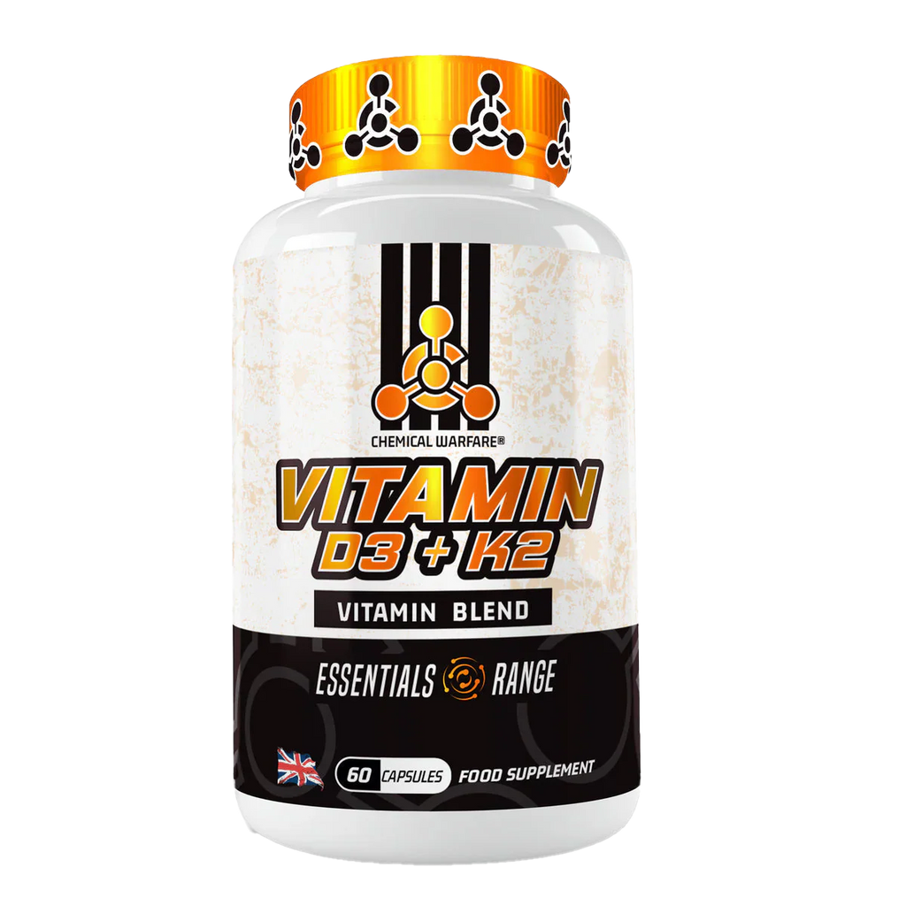 Chemical Warfare Vitamin D3 & K2 - 60 Caps - Vitamin D3 & K2 Capsules