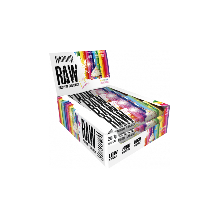Warrior Raw Protein Flapjack - 12x75g / Chocolate Orange - Protein Flapjacks