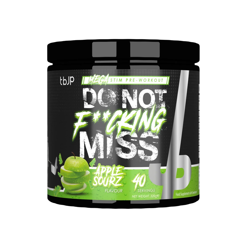 Trained By JP DNFM - 320g / Apple Sourz - Pre-Workout Powder