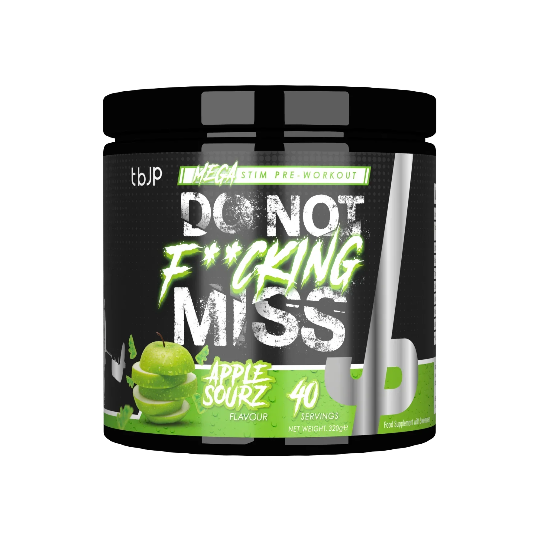 Trained By JP DNFM - 320g / Apple Sourz - Pre-Workout Powder