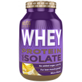 Banana-flavored NutriSport Whey Isolate for supporting muscle growth and amino acids