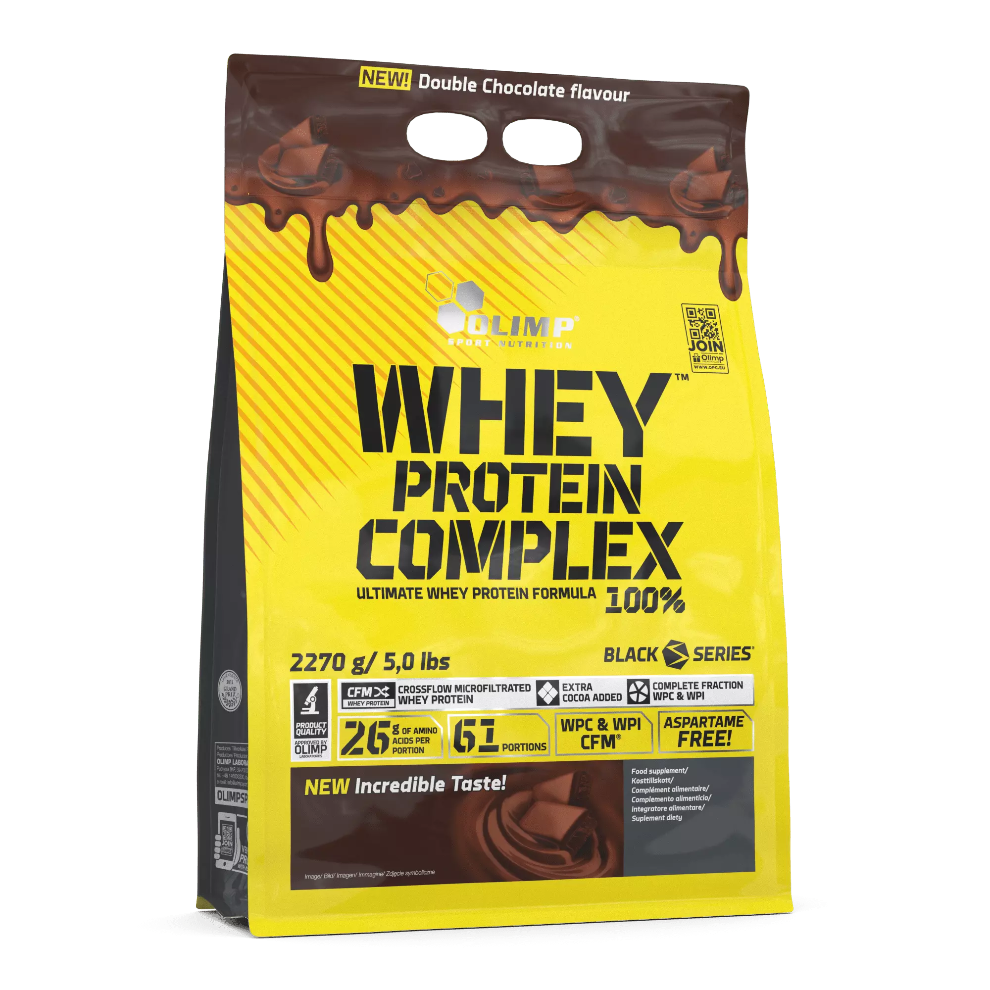 Olimp Sport Nutrition Whey Protein Complex - 2270g / Double Chocolate - Whey Protein Powder