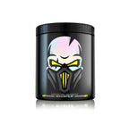 Black Genius Nutrition Whisper container with skull logo for better muscle pumps and workout performance