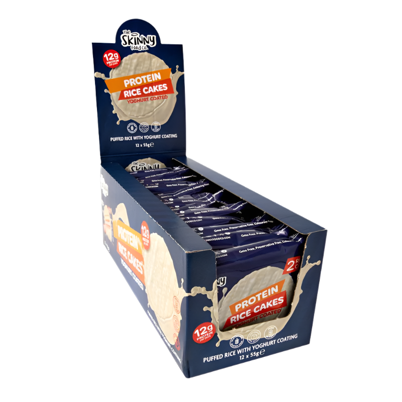 The Skinny Food Co Skinny Rice Cake With High Protein Cocoa - 12 x 55g / Chocolate - Protein Rice Cake